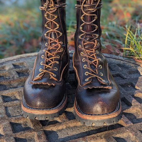 Nicks Lace to Toe Heritage in Horween Brown Waxed Flesh