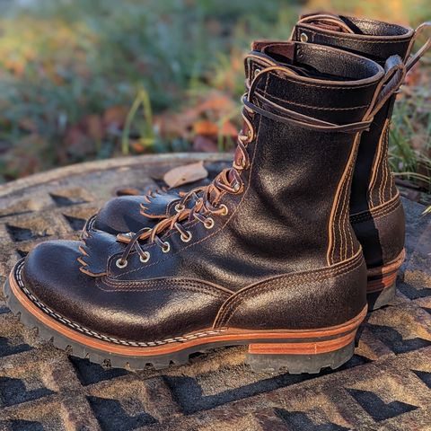 Nicks Lace to Toe Heritage in Horween Brown Waxed Flesh