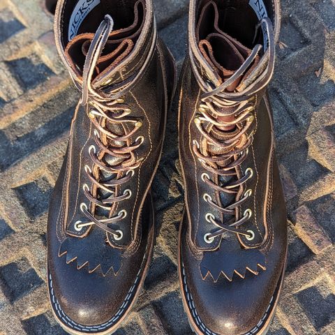 Nicks Lace to Toe Heritage in Horween Brown Waxed Flesh