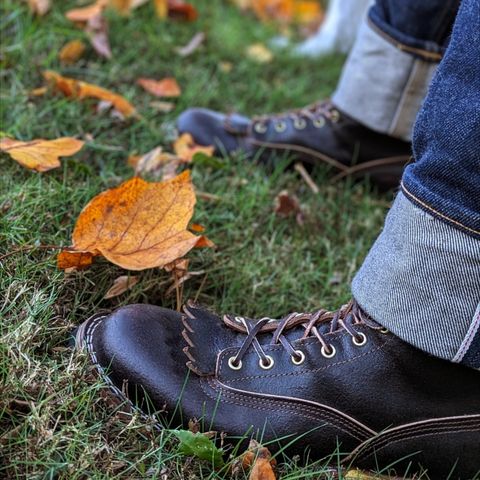 Nicks Lace to Toe Heritage in Horween Brown Waxed Flesh