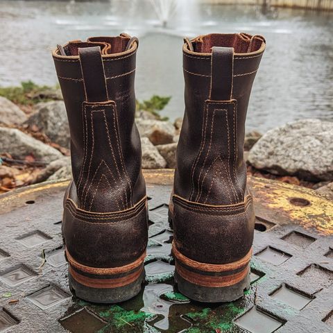 Nicks Lace to Toe Heritage in Horween Brown Waxed Flesh