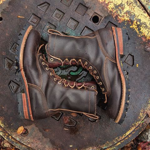 Nicks Lace to Toe Heritage in Horween Brown Waxed Flesh