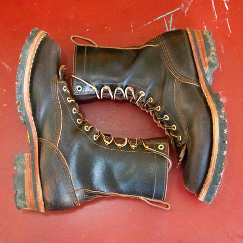 Nicks Lace to Toe Heritage in Horween Brown Waxed Flesh