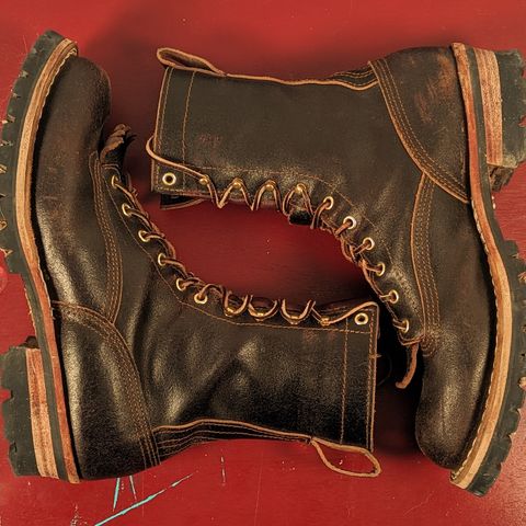 Nicks Lace to Toe Heritage in Horween Brown Waxed Flesh