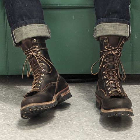 Nicks Lace to Toe Heritage in Horween Brown Waxed Flesh