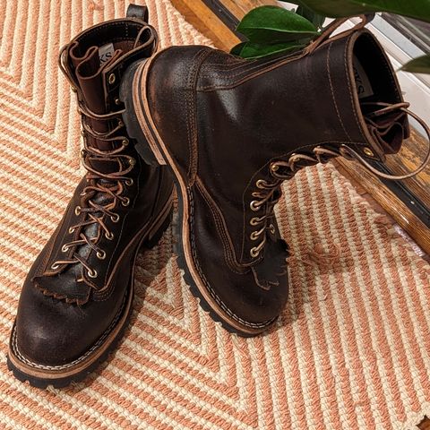 Nicks Lace to Toe Heritage in Horween Brown Waxed Flesh