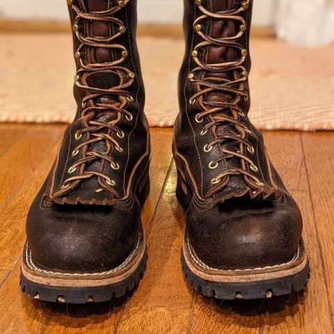 Nicks Lace to Toe Heritage in Horween Brown Waxed Flesh
