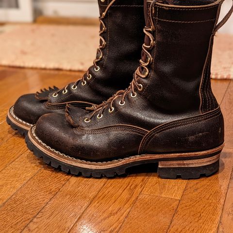 Nicks Lace to Toe Heritage in Horween Brown Waxed Flesh