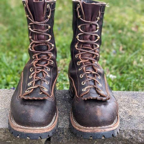 Nicks Lace to Toe Heritage in Horween Brown Waxed Flesh