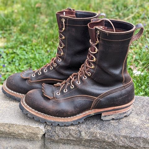 Nicks Lace to Toe Heritage in Horween Brown Waxed Flesh