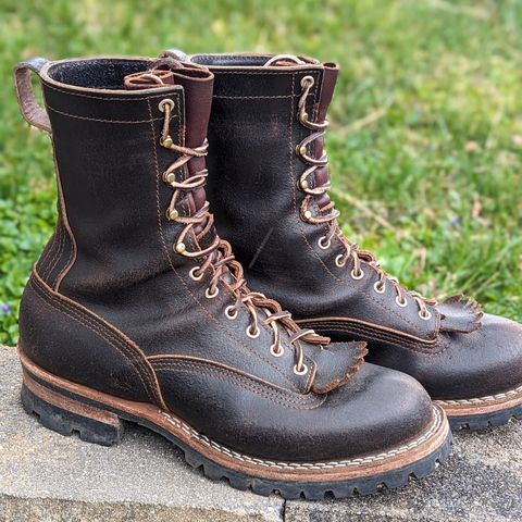 Nicks Lace to Toe Heritage in Horween Brown Waxed Flesh