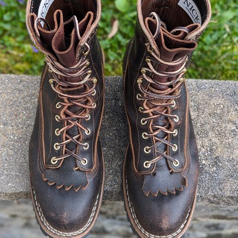 Nicks Lace to Toe Heritage in Horween Brown Waxed Flesh
