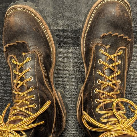 Nicks Lace to Toe Heritage in Horween Brown Waxed Flesh