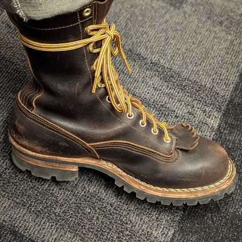 Nicks Lace to Toe Heritage in Horween Brown Waxed Flesh