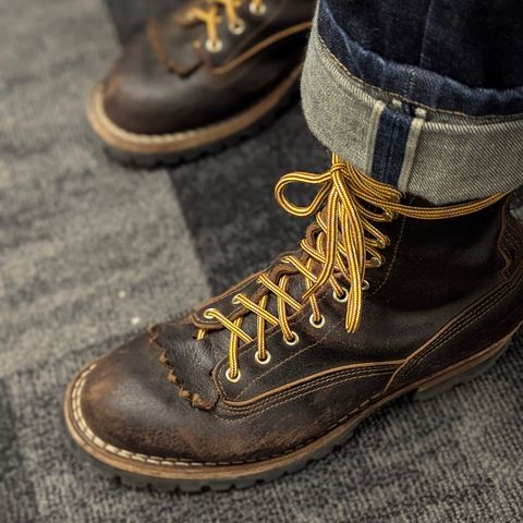 Nicks Lace to Toe Heritage in Horween Brown Waxed Flesh