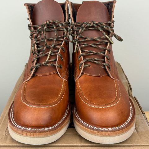 View photo of Nicks Moc Toe in Wickett & Craig Natural Double Stuffed