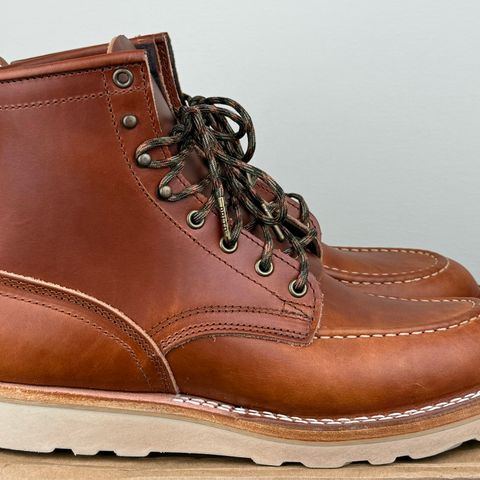 View photo of Nicks Moc Toe in Wickett & Craig Natural Double Stuffed