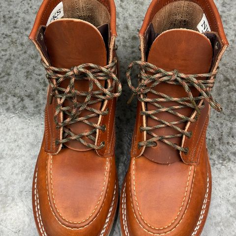 Nicks Moc Toe in Wickett & Craig Natural Double Stuffed
