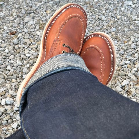 View photo of Nicks Moc Toe in Wickett & Craig Natural Double Stuffed