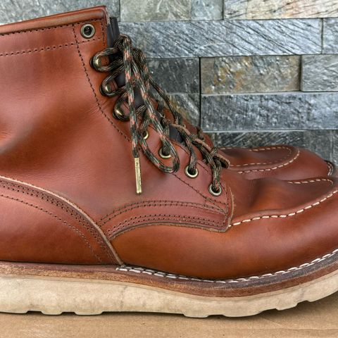 View photo of Nicks Moc Toe in Wickett & Craig Natural Double Stuffed