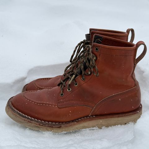 View photo of Nicks Moc Toe in Wickett & Craig Natural Double Stuffed