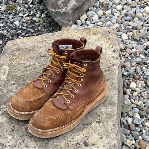 View photo of Nicks Moc Toe in Seidel 1964 Brown Roughout