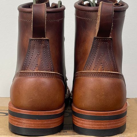 View photo of Nicks Lace Up Heritage in Wickett & Craig Buck Brown Double Stuffed