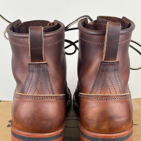 View photo of Nicks Lace Up Heritage in Wickett & Craig Buck Brown Double Stuffed