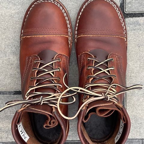 View photo of Nicks Lace Up Heritage in Wickett & Craig Buck Brown Double Stuffed