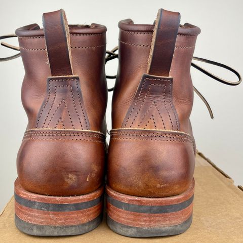 View photo of Nicks Lace Up Heritage in Wickett & Craig Buck Brown Double Stuffed