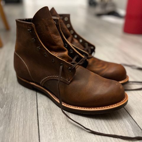 Red Wing Blacksmith in S.B. Foot Copper Rough and Tough