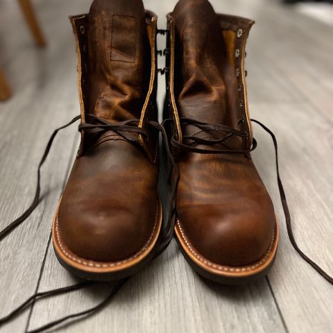 Red Wing Blacksmith in S.B. Foot Copper Rough and Tough