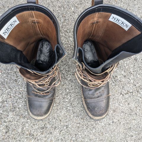 Nicks MTO in Horween Black Waxed Flesh