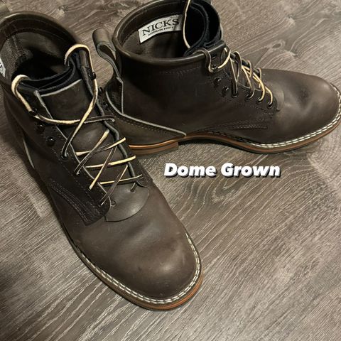 Nicks Falcon in Horween Charcoal Cypress
