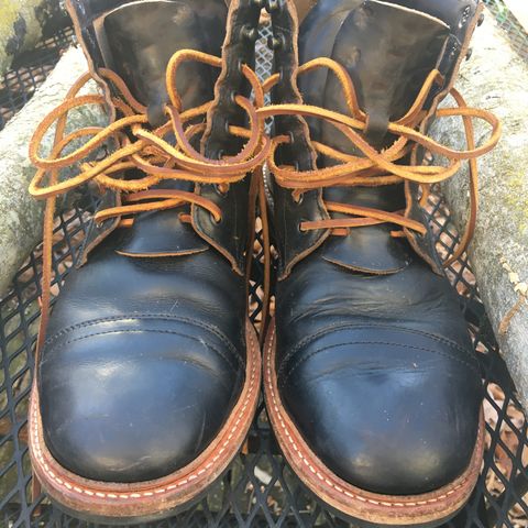 Oak Street Bootmakers Trench Boot in Horween Black Chromexcel