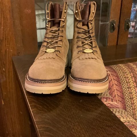 Rolling Dub Trio Forester II Boot in Nakamura Sennosuke Shoten Dark Beige Suede