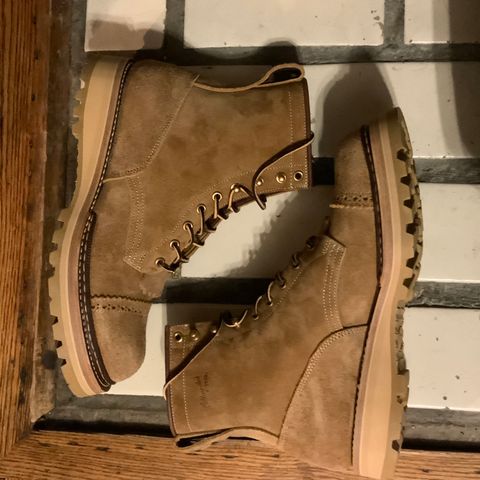 Rolling Dub Trio Forester II Boot in Nakamura Sennosuke Shoten Dark Beige Suede
