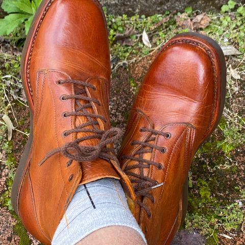 Anastazi Service Boot in Whiskey Veg-Tanned Calfskin
