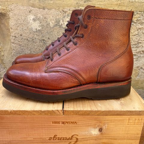 Anastazi Service Boot in Whiskey Veg-Tanned Calfskin