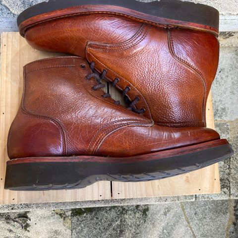 Anastazi Service Boot in Whiskey Veg-Tanned Calfskin
