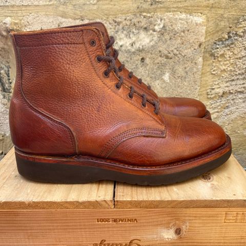 Anastazi Service Boot in Whiskey Veg-Tanned Calfskin