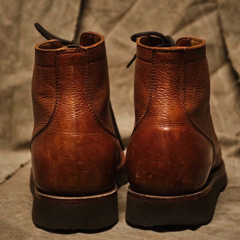 Anastazi Service Boot in Whiskey Veg-Tanned Calfskin