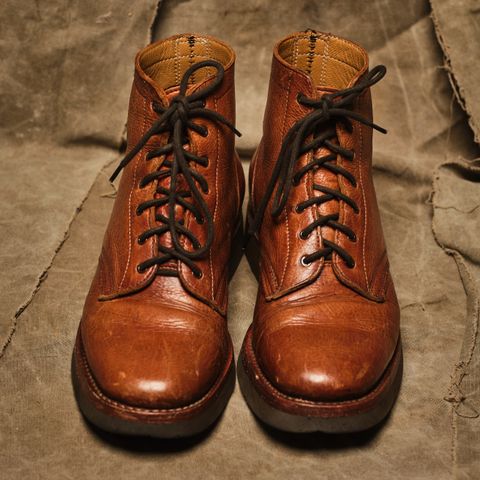 Anastazi Service Boot in Whiskey Veg-Tanned Calfskin