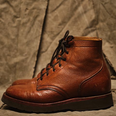 Anastazi Service Boot in Whiskey Veg-Tanned Calfskin