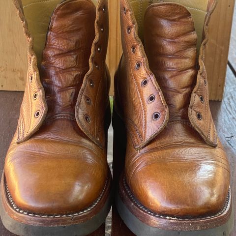 Anastazi Service Boot in Whiskey Veg-Tanned Calfskin
