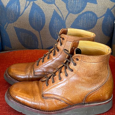Anastazi Service Boot in Whiskey Veg-Tanned Calfskin