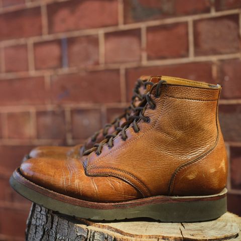 Anastazi Service Boot in Whiskey Veg-Tanned Calfskin