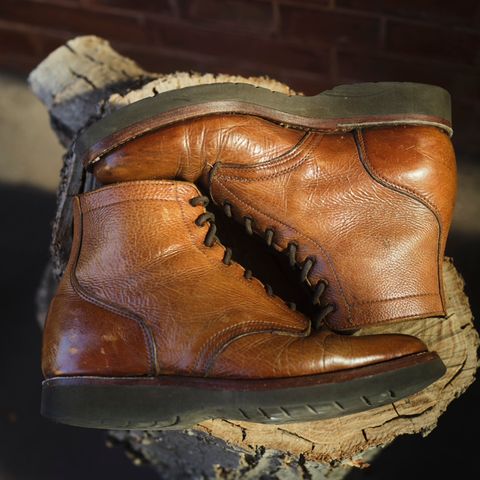 Anastazi Service Boot in Whiskey Veg-Tanned Calfskin