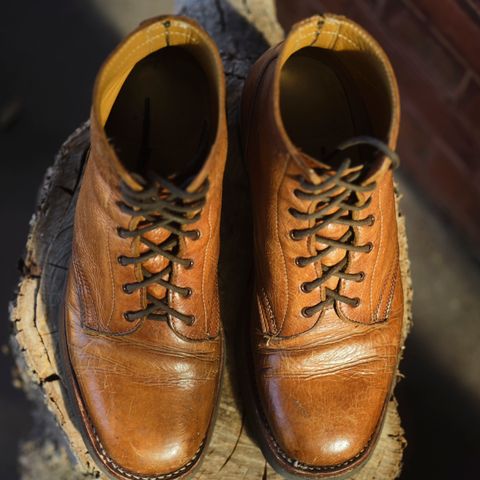 Anastazi Service Boot in Whiskey Veg-Tanned Calfskin