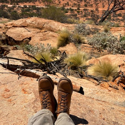 View photo of Anastazi Service Boot in Whiskey Veg-Tanned Calfskin